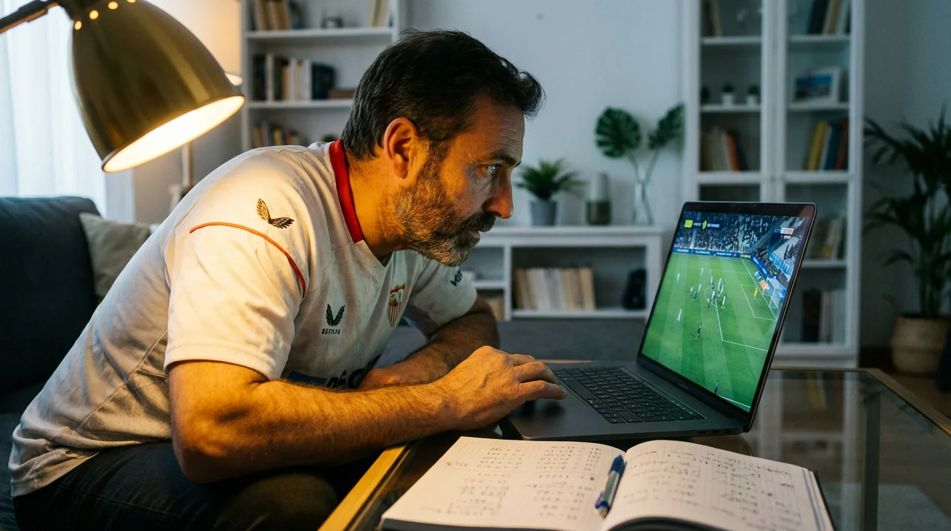 Cuotas de la Ligue 1 con pantalla de operador mostrando probabilidades de un partido de fútbol francés